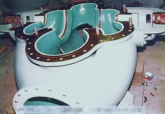 1991年に補修した海水ポンプ